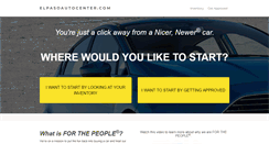 Desktop Screenshot of elpasoautocenter.com