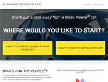 Tablet Screenshot of elpasoautocenter.com